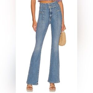 We The Free Jayde High-Rise Light Blue Flare Jeans